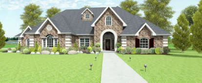 European House Plan #9940-00003 Elevation Photo