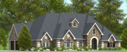 European House Plan #9940-00003 Elevation Photo