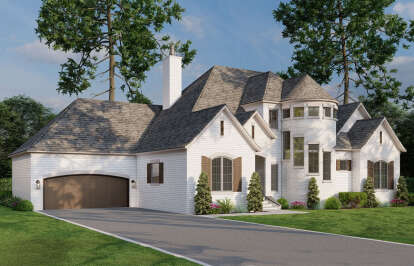 European House Plan #110-01021 Elevation Photo