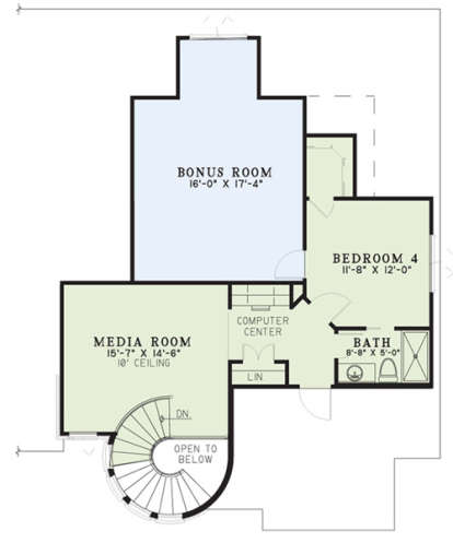 Second Floor for House Plan #110-01021