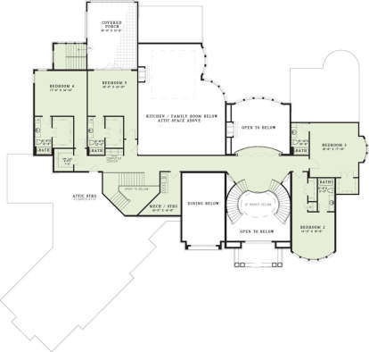 Second Floor for House Plan #110-01023