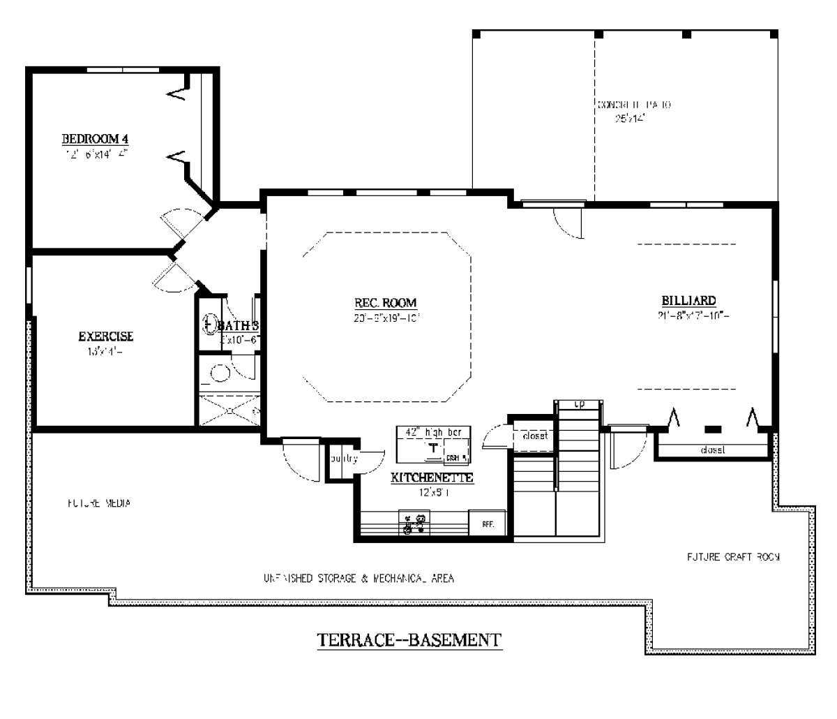 Optional Basement for House Plan #286-00056