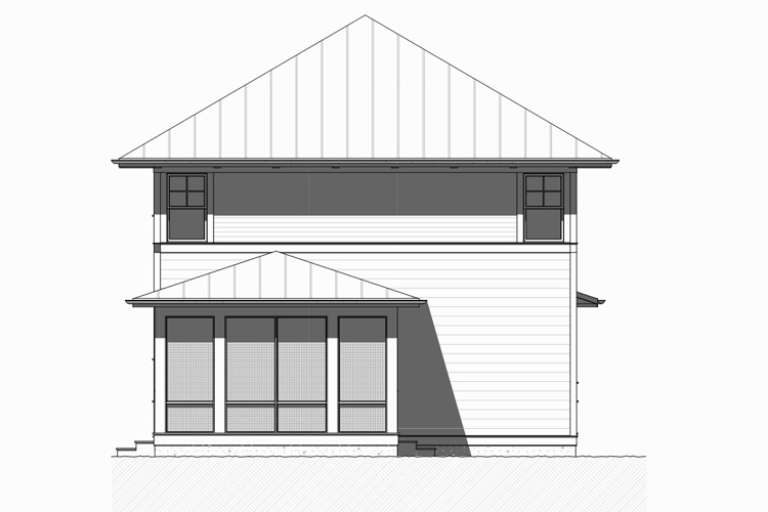 Coastal House Plan #1637-00108 Elevation Photo