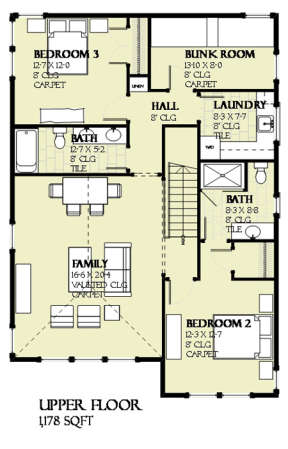 Floorplan 2 for House Plan #1637-00108