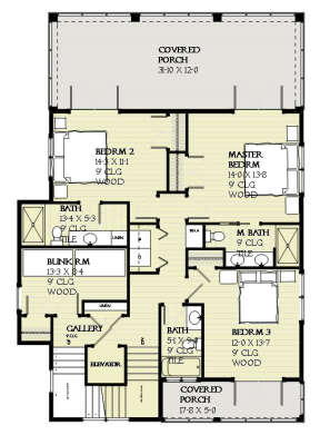 Floorplan 2 for House Plan #1637-00110