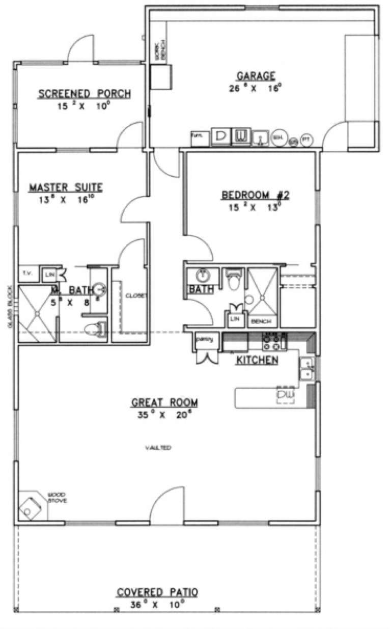House Plan House Plan #1686 Drawing 1