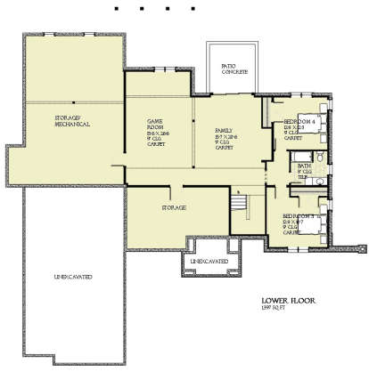 Basement for House Plan #1637-00111