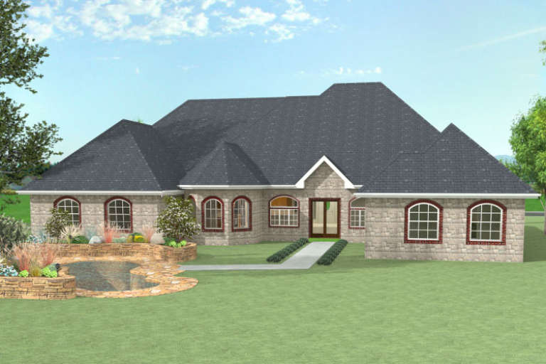 European House Plan #9940-00004 Elevation Photo
