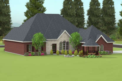 French Country House Plan #9940-00006 Elevation Photo