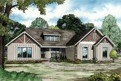 Craftsman House Plan #110-01025 Elevation Photo