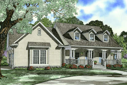 4 Bed, 3 Bath, 2430 Square Foot House Plan - #110-01026