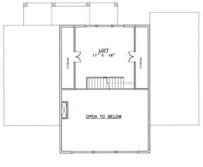 Loft Floor for House Plan #039-00348