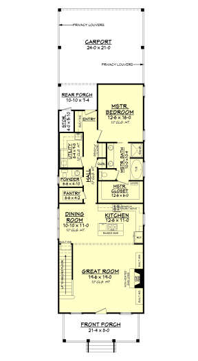 Main Floor  for House Plan #041-00121