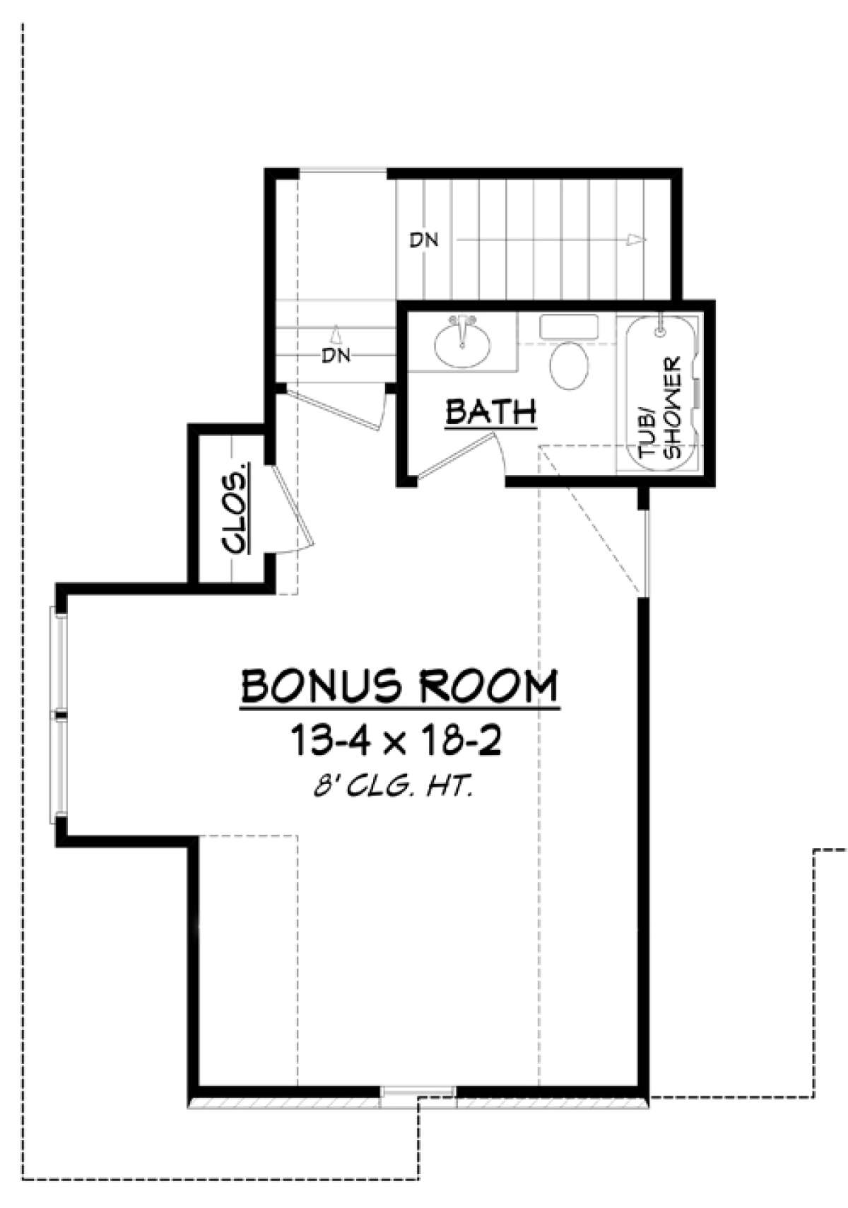 Bonus Room for House Plan #041-00123