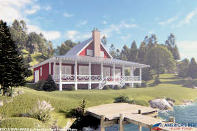 Lake Front House Plan #7922-00226 Elevation Photo