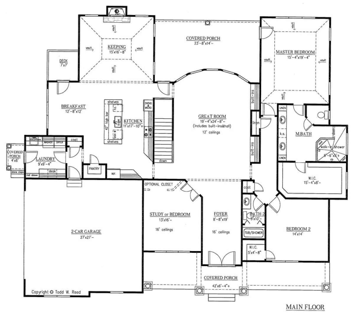 Floorplan 1 for House Plan #286-00058