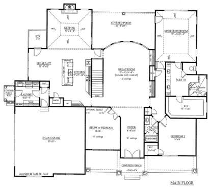 Floorplan 1 for House Plan #286-00058