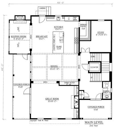 Floorplan 1 for House Plan #286-00059