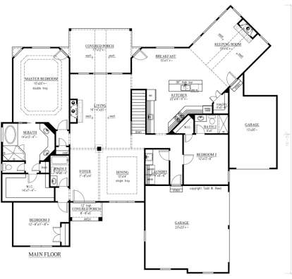 Floorplan 1 for House Plan #286-00060