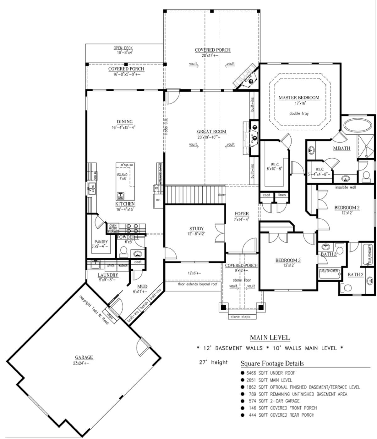 Floorplan 1 for House Plan #286-00061