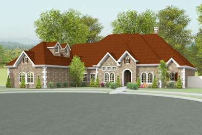 European House Plan #9940-00007 Elevation Photo