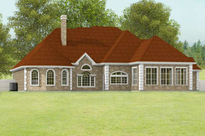 European House Plan #9940-00007 Elevation Photo