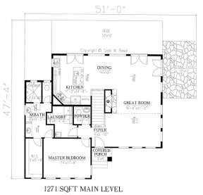 Floorplan 1 for House Plan #286-00062