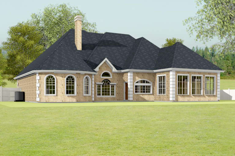 European House Plan #9940-00008 Elevation Photo