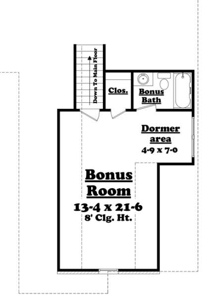 Floorplan 2 for House Plan #041-00124