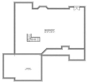 Basement Floor Plan for House Plan #6849-00021