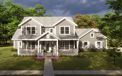 Craftsman House Plan #4848-00328 Elevation Photo