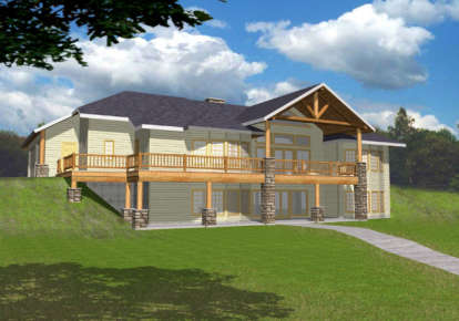 Ranch House Plan #039-00350 Elevation Photo