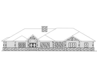 Ranch House Plan #039-00350 Elevation Photo