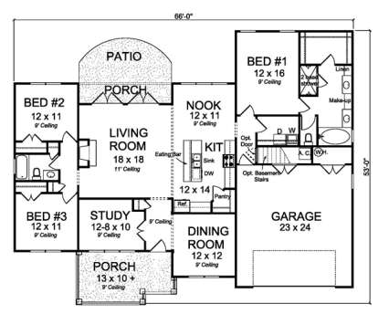 Main Floor  for House Plan #4848-00330