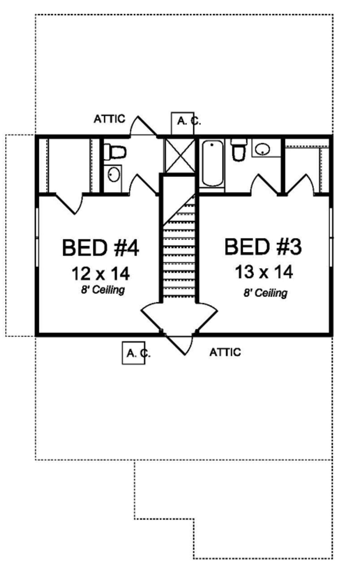 Floorplan 2 for House Plan #4848-00331