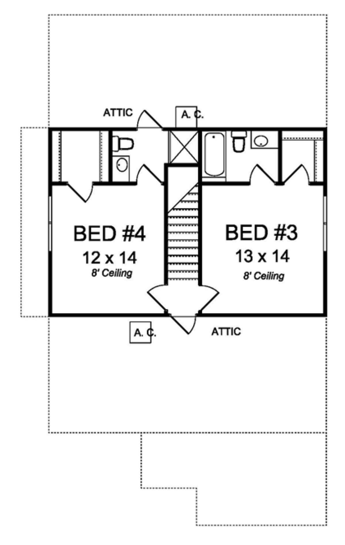 Floorplan 2 for House Plan #4848-00332
