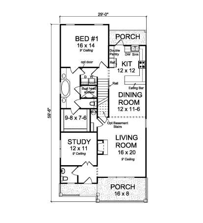 Main Floor  for House Plan #4848-00333