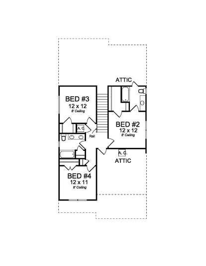 Second Floor for House Plan #4848-00333