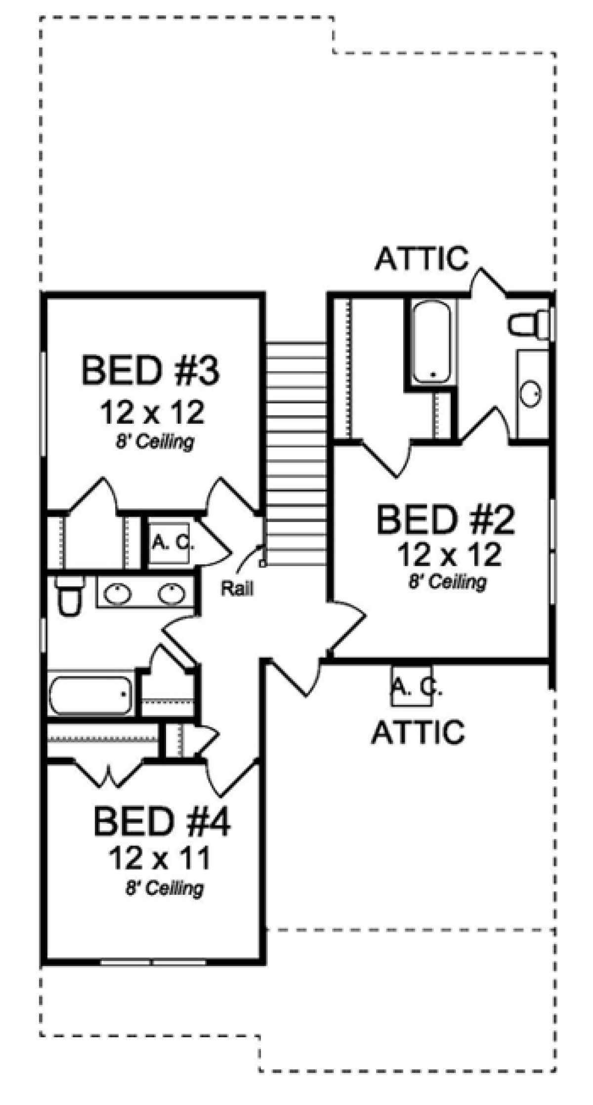Floorplan 2 for House Plan #4848-00334