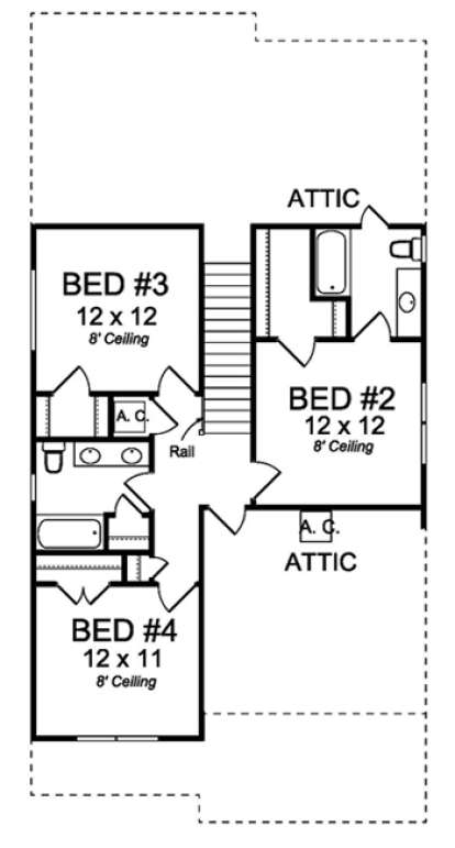Second Floor for House Plan #4848-00334