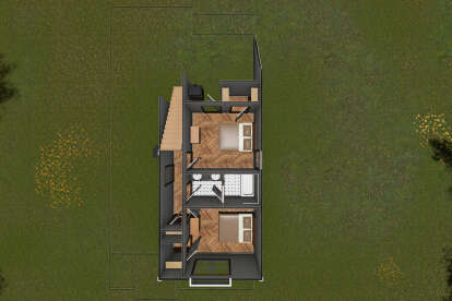 Overhead Second Floor for House Plan #4848-00336