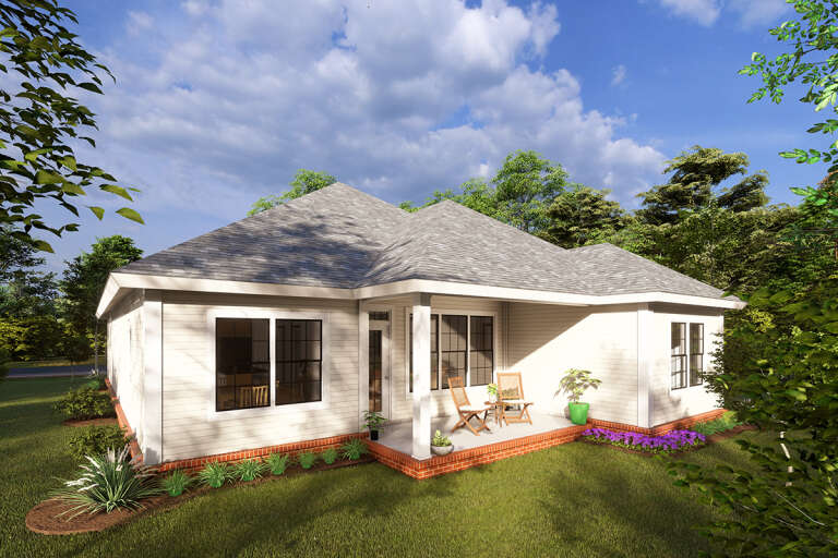 Narrow Lot House Plan #4848-00337 Elevation Photo