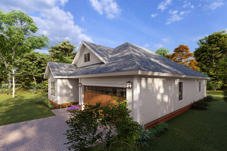 Narrow Lot House Plan #4848-00337 Elevation Photo