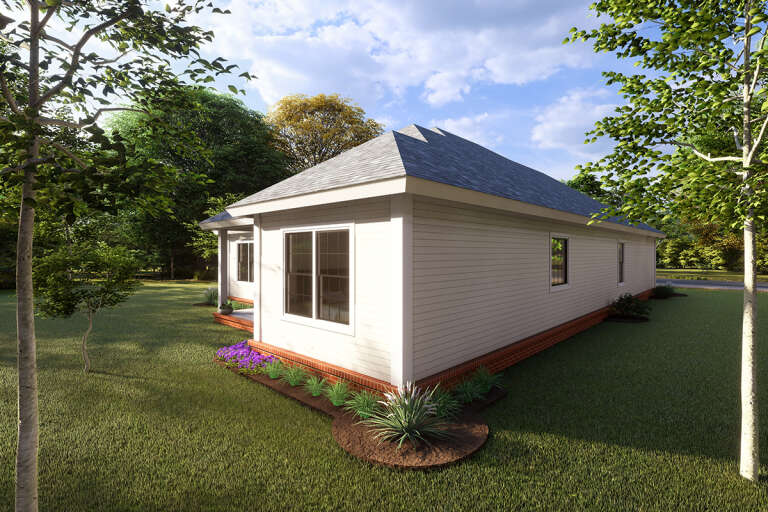 Narrow Lot House Plan #4848-00337 Elevation Photo