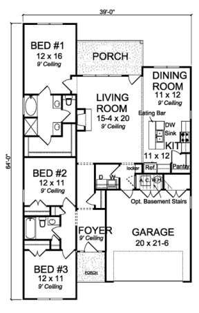 Main Floor  for House Plan #4848-00337