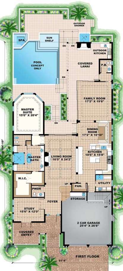 Floorplan 1 for House Plan #1018-00215