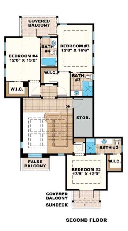 Floorplan 2 for House Plan #1018-00215
