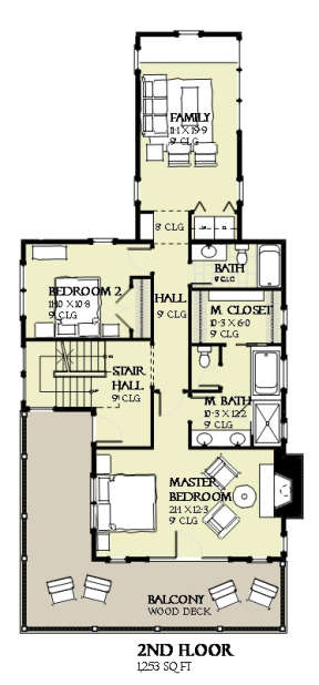 Floorplan 2 for House Plan #1637-00112