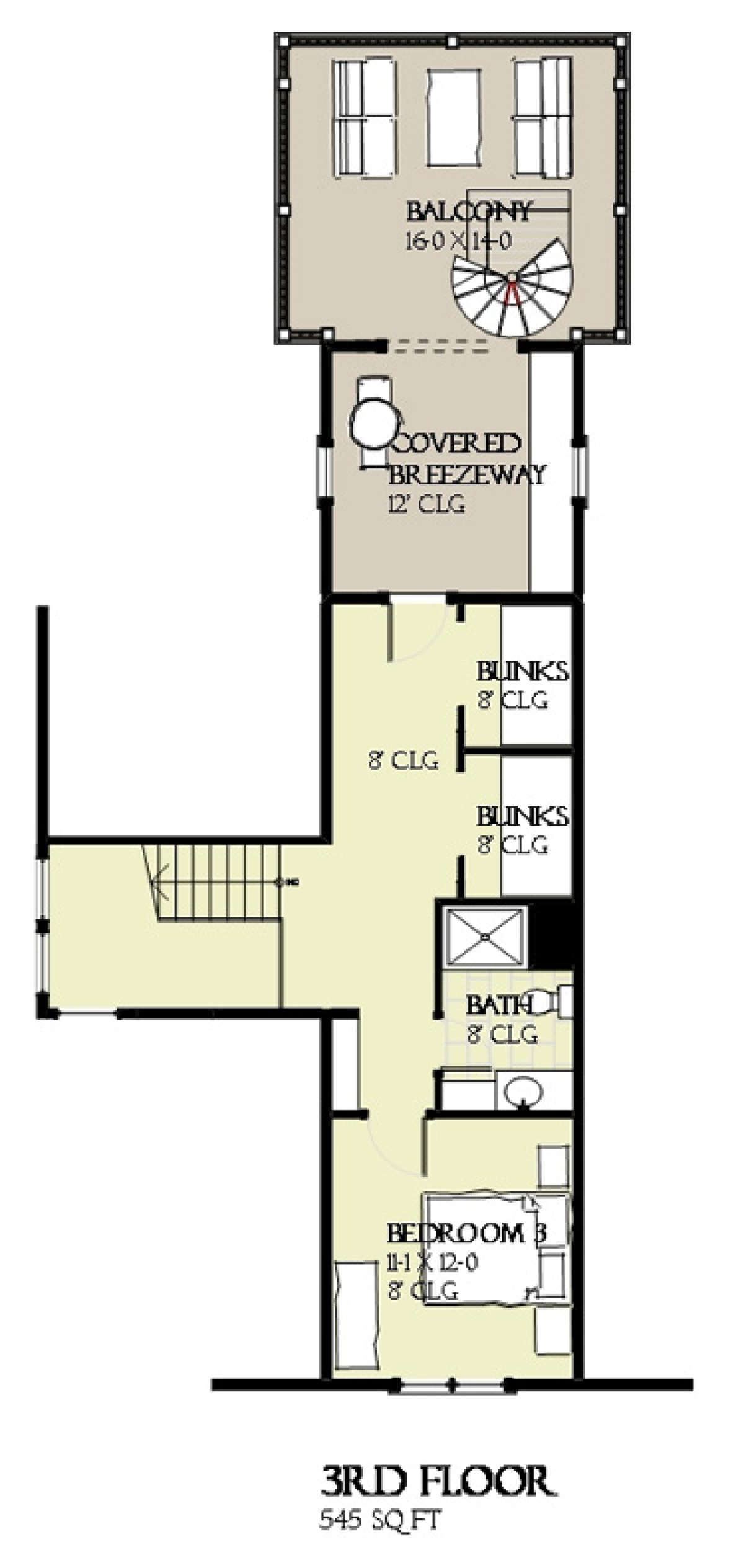 Floorplan 3 for House Plan #1637-00112