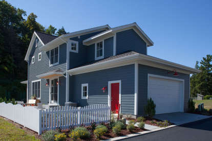 Vacation House Plan #1637-00113 Elevation Photo